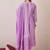 Floral Printed Sequinned Pure Cotton Straight Kurta With Trouser And Dupatta