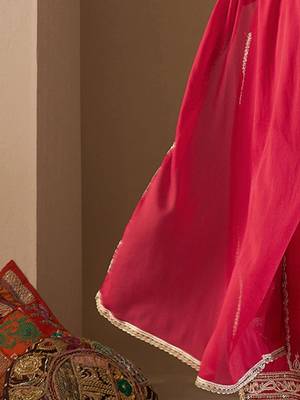 Women Paisley Yoke Design Regular Kurta with Trousers & With Dupatta 5