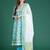 Floral Printed Mirror Work Pure Cotton Kurta with Trousers & Dupatta