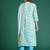 Floral Printed Mirror Work Pure Cotton Kurta with Trousers & Dupatta