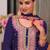 Floral Embroidered Sequinned Chinon Straight Kurta With Palazzos & Dupatta