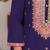 Floral Embroidered Sequinned Chinon Straight Kurta With Palazzos & Dupatta