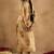 floral printed v-neck pleated  cotton a-line kurta with trouser