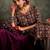 Floral Printed V-Neck Cotton Straight Kurta With Trousers & Dupatta