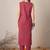 Floral Printed Pure Cotton Sleeveless V-Neck Straight Kurta With Trousers