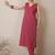 Floral Printed Pure Cotton Sleeveless V-Neck Straight Kurta With Trousers