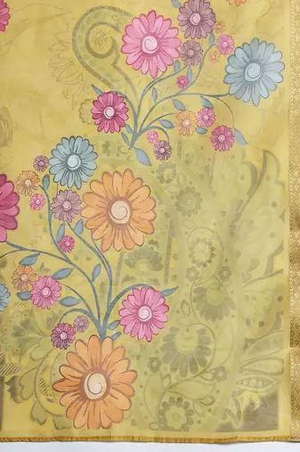 Ethnic Motifs Embroidered Sequinned Kurta with Trousers & With Dupatta
