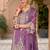 Ethnic Motifs Embroidered Zari Organza Kurta With Trousers And Dupatta