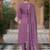 Ethnic Motifs Embroidered Zari Organza Kurta With Trousers And Dupatta
