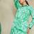 Floral Printed Shirt Collar Kurta With Trousers