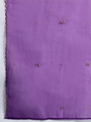 Ethnic Motifs Embroidered Sequinned Kurta with Trousers & With Dupatta 5