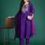 Ethnic Motifs Embroidered Sequinned Kurta with Trousers & With Dupatta