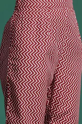 Ethnic Motifs Printed Thread Work Kurta with Trousers & With Dupatta