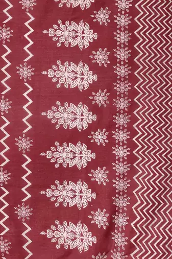 Ethnic Motifs Printed Thread Work Kurta with Trousers & With Dupatta