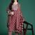 Ethnic Motifs Printed Thread Work Kurta with Trousers & With Dupatta