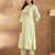 Floral Embroidered Pure Cotton Straight Kurta with Trouser