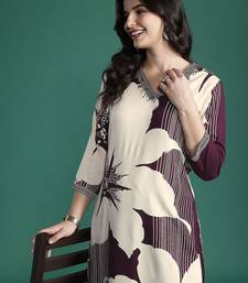 Floral Printed Kurta with Salwar with Sequinned Detail