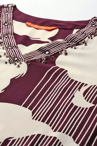 Floral Printed Kurta with Salwar with Sequinned Detail