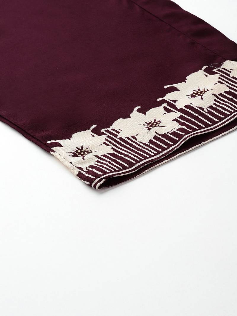 Floral Printed Kurta with Salwar with Sequinned Detail