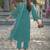 Floral Embroidered Regular Thread Work Pure Cotton Kurta with Trousers & Dupatta