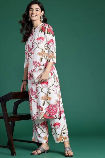 Floral Printed Kurta with Palazzos