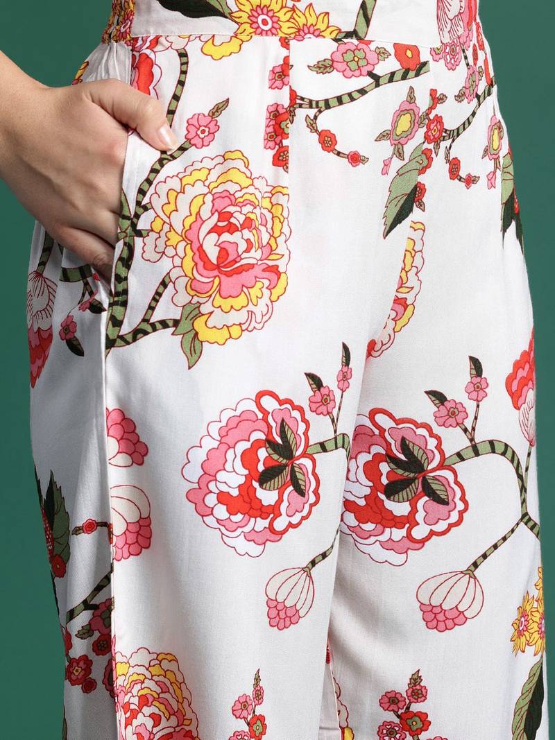 Floral Printed Kurta with Palazzos