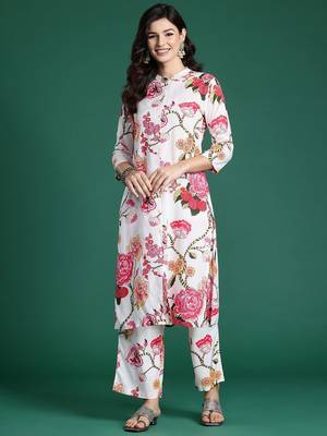 Floral Printed Kurta with Palazzos 4