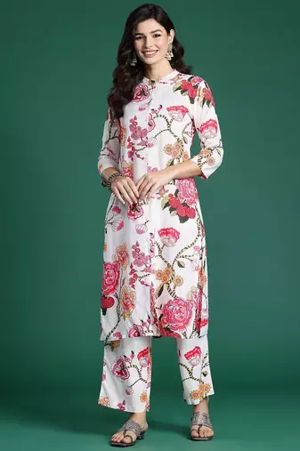 Floral Printed Kurta with Palazzos
