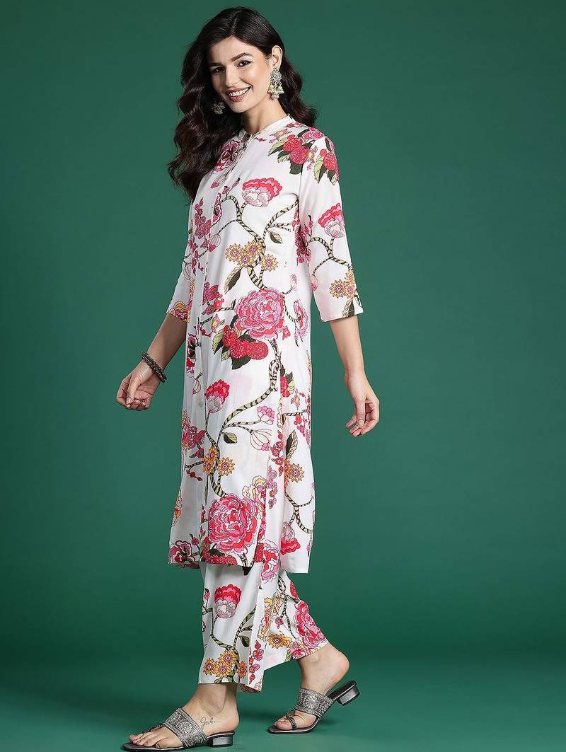 Floral Printed Kurta with Palazzos