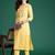 Floral Embroidered Thread Work Pure Cotton Kurta with Trousers