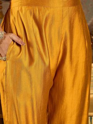 Floral Embroidered Round Neck Regular Liva Kurta With Trouser With Dupatta 4