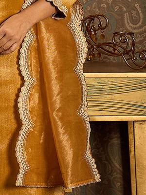 Floral Embroidered Round Neck Regular Liva Kurta With Trouser With Dupatta 7
