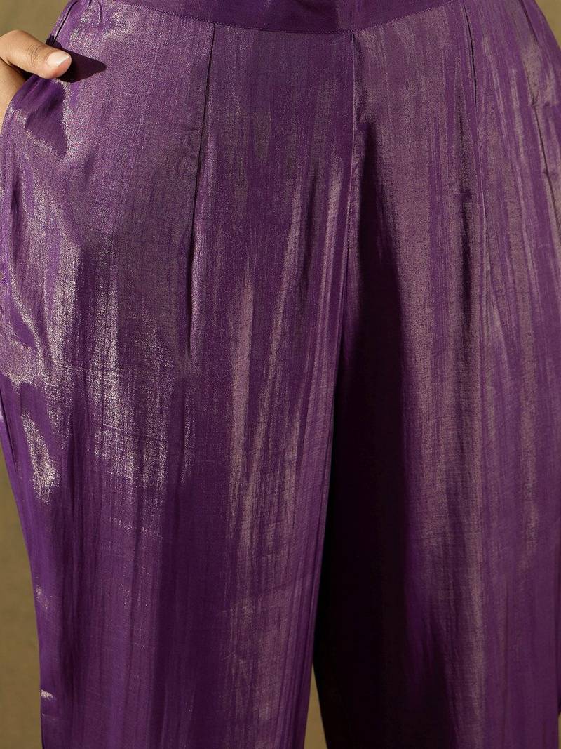 Ethnic Motifs Embroidered Kurta With Trousers & Dupatta