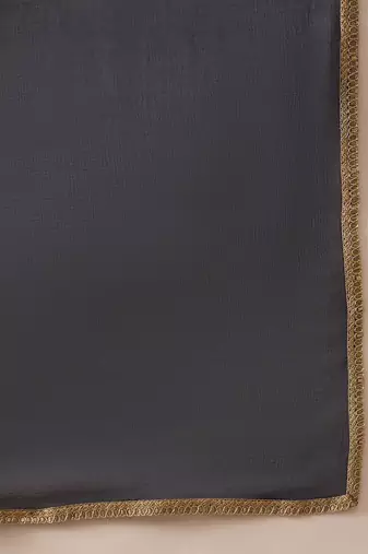 Ethnic Motifs Printed Sequinned Pure Cotton Kurta with Palazzos & Dupatta