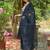 Round Neck Embroidered Thread Work Chanderi Silk Kurta with Trouser & Dupatta