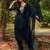 Round Neck Embroidered Thread Work Chanderi Silk Kurta with Trouser & Dupatta