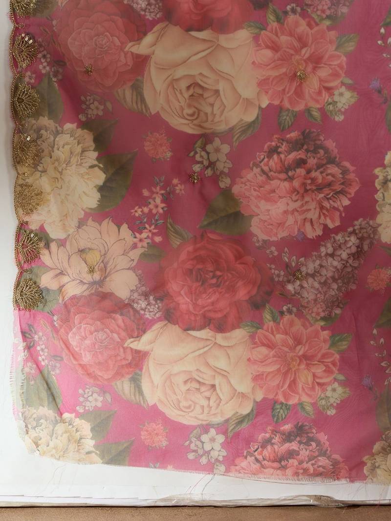Women Floral Embroidered Regular Kurta with Trousers & With Dupatta