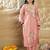 Women Embroidered Regular Thread Work Kurta with Trouser
