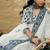 Women Printed Empire Pure Cotton Kurta with Trousers & With Dupatta