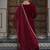 Women Ethnic Motifs Embroidered Regular Velvet Kurta with Trousers & With Dupatta