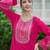 Women Ethnic Motifs Embroidered Regular Sequinned Kurta with Trousers