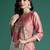 Floral Embroidered Thread Work Kurta with Trousers
