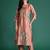 Floral Embroidered Thread Work Kurta with Trousers