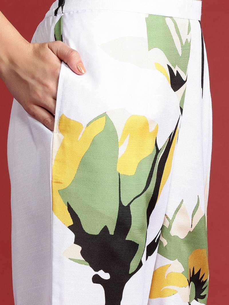 Abstract Printed Kurta with Trousers