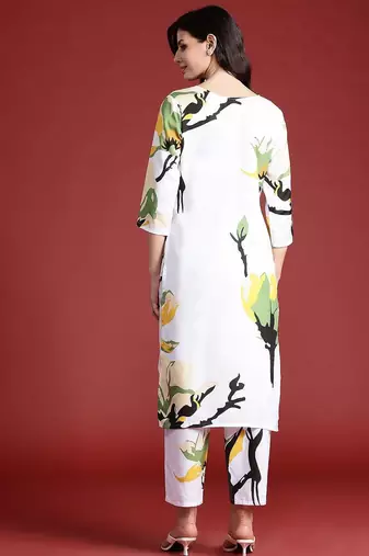 Abstract Printed Kurta with Trousers