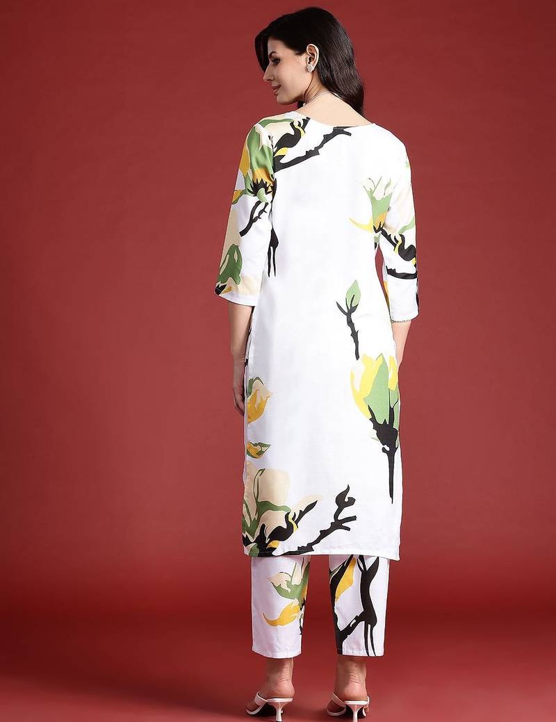 Abstract Printed Kurta with Trousers