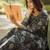 Floral Printed Pleated Pure Cotton Kurta With Trousers & Dupatta
