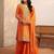 Women Bandhani Printed Regular Gotta Patti Kurta with Sharara & With Dupatta