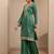 Women Ethnic Motifs Printed Regular Thread Work Kurta with Sharara & With Dupatta