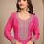 Women Bandhani Printed Regular Thread Work Kurta with Sharara & With Dupatta